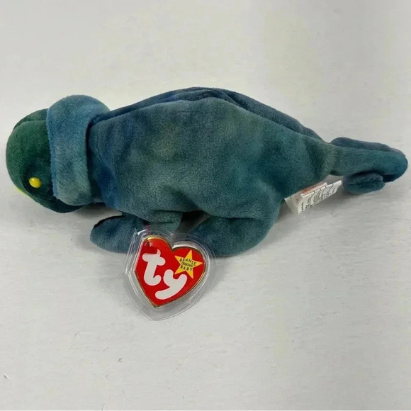 Vintage 1997 Ty Beanie Babies Rainbow Chameleon Lizard  Rare Retired Beanie Baby - Picture 1 of 4
